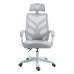 BF2985 Πολυθρόνα Γραφείου Διευθυντή, Άσπρο - Mesh Γκρι 1τμχ