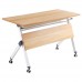 UNIT Γραφείο Η/Υ, Μέταλλο Βαφή Άσπρο, Melamine Απόχρωση Sonoma 1τμχ
