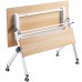 UNIT Γραφείο Η/Υ, Μέταλλο Βαφή Άσπρο, Melamine Απόχρωση Sonoma 1τμχ
