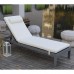SUNLOUNGER Μαξιλάρι Ξαπλώστρας με Προσκέφαλο,  Ύφασμα Εκρού, Foam+Polyester Φερμουάρ-Velcro 1τμχ