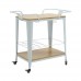 RELIX Trolley Bar-Pro Μέταλλο Βαφή Άσπρο, MDF Απόχρωση Φυσικό 1τμχ