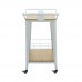 RELIX Trolley Bar-Pro Μέταλλο Βαφή Άσπρο, MDF Απόχρωση Φυσικό 1τμχ
