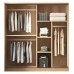 VANITY Ντουλάπα Δίφυλλη -Συρόμενη, Αποχρώσεων Sonoma Oak & Cream 1τμχ