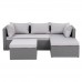 CORNER Set Wicker, Γωνία με Σκαμπό, Απόχρωση Ανοιχτό Γκρι 1τμχ CORNER Set Wicker, Γωνία με Σκαμπό, Απόχρωση Ανοιχτό Γκρι 1τμχ
