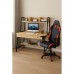 STUDENT-1 Set Γραφείο Η/Υ Sonoma - Μαύρο + Πολυθρόνα Gaming Μαύρο - Κόκκινο 1τμχ