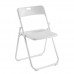 WENDY Καρέκλα Πτυσσόμενη, Μέταλλο Βαφή Άσπρο, PP Απόχρωση Άσπρο 6τμχ